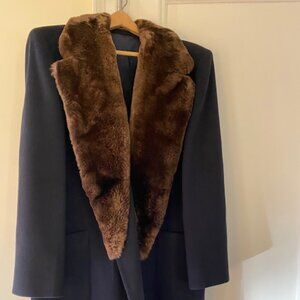 Beaver Collared Coat